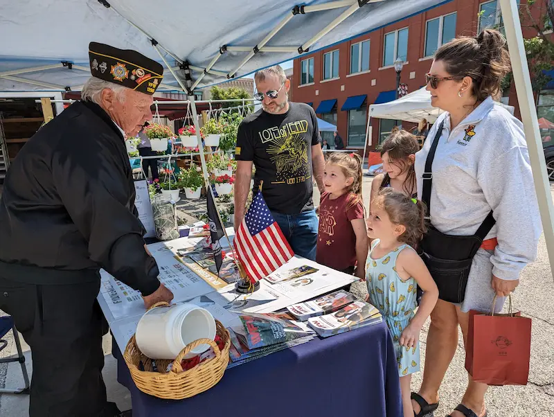 Market community booth