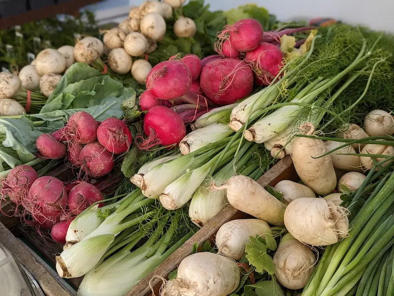 Produce at the market